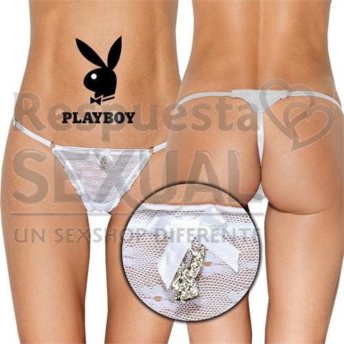 Colaless string de tul con volados blanca