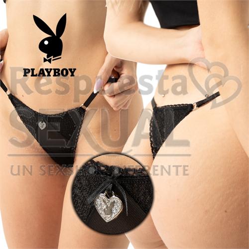 Colaless String de Tul Labrado y Tul negra