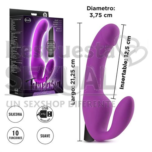 Estimulador siliconado de punto g con vibracion en el clitoris