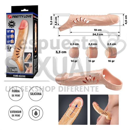 Extensor Premium Realista con 3 Tips Extensibles