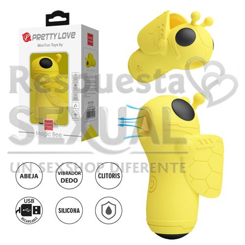 Pequeño succionador en forma de abeja con carga USB