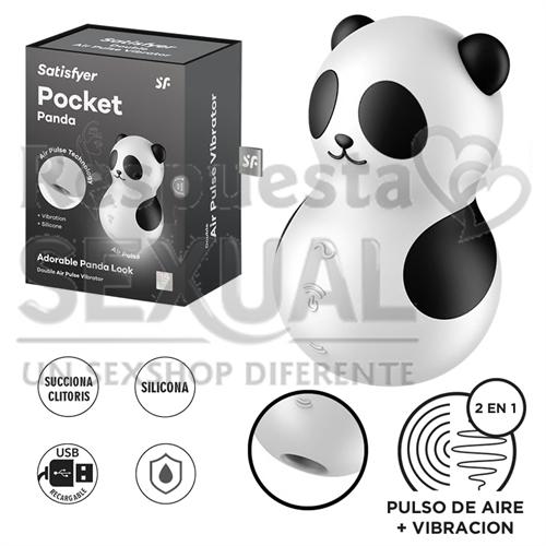 Pocket Panda Succionador y vibrador con carga USB