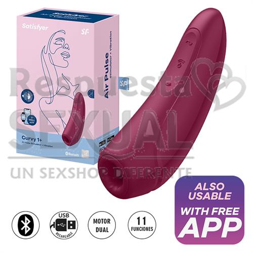 Curvy 1+ Succionador de clitoris con control Bluetooth