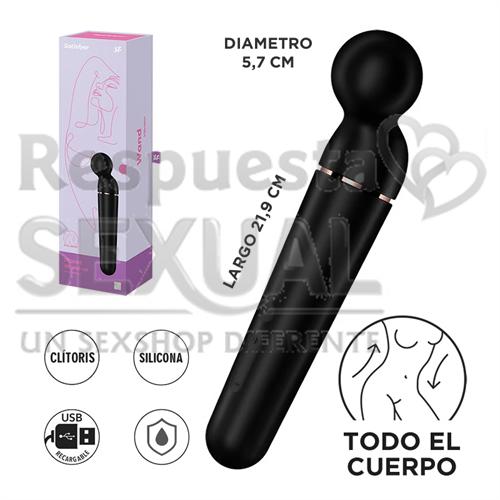 Planet Wand-er black + rosegold  Vibrador potente con mas de 60 modos de vibracion