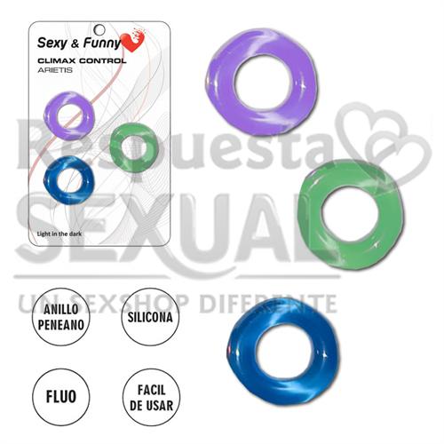 Kit de 3 anillos para retrasar la eyaculacion
