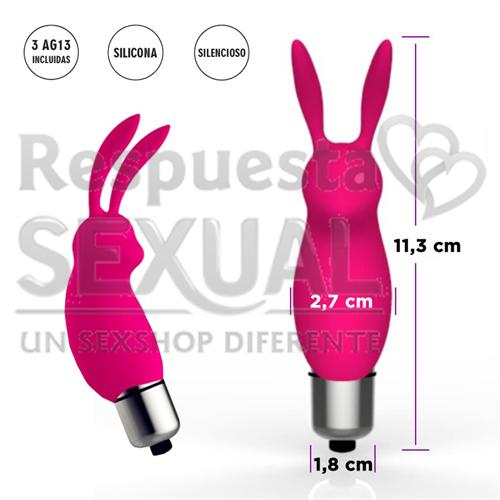 Conejo vibrador para clitoris rosa Lepus
