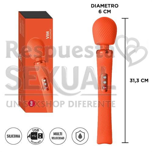 Vim Microfono con potente vibrador para estimulacion total con carga USB