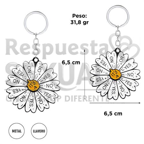 Llavero flor yes or no