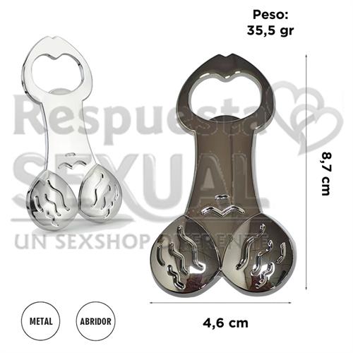 Destapador con forma de pene