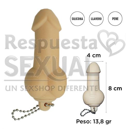 Dildo estirable con cadena