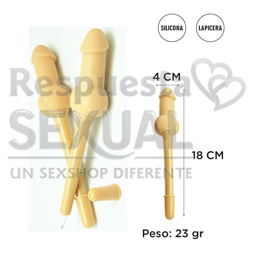 Lapicera con forma de pene