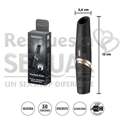 Perfect Kiss - Estimulador por ondas de presion con carga USB